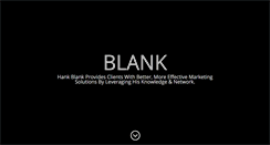 Desktop Screenshot of hankblank.com